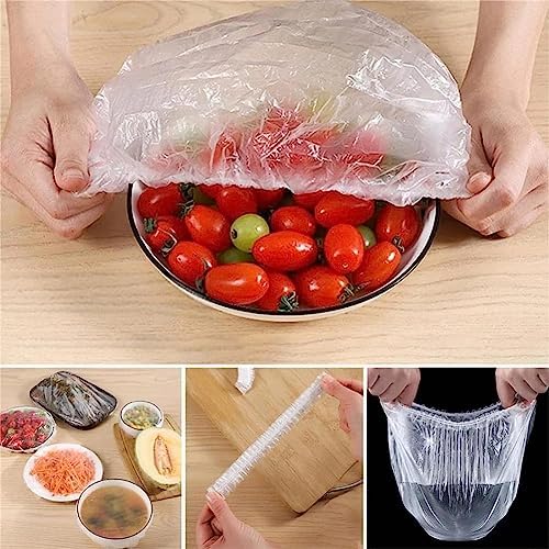 Thickened Cling Film Sleeve Storage Box With 200pcs Plastic Wrap, Plastic Food Wrap Bag Storage Organizer, Multifunctional Wall-Mounted Kitchen Organizer for Fresh Keeping Bag (GREEN)