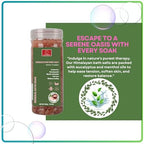 CATMERICA-Pink Himalayan Bath Salt with Eucalyptus and Mint Scent. Perfect for Aromatherapy, Relaxation, Wellness, Muscle Recovery, Body Care. Alternative to Epsom Salt, Magnesium Bath Flakes.