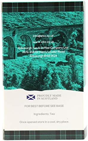 Edinburgh Tea & Coffee Company Scottish Breakfast Tea - 25 Count (Envelope/Tagged), 1.76 Ounce