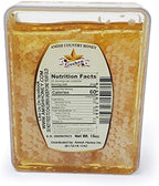 Goshen Amish Extremely Raw Pure Spring Comb Honeycomb 100% All Natural Domestic NY Antioxidant Antimicrobial Enzymes and Minerals Health Benefits Unfiltered Unprocessed Unheated Honey 14.10 oz