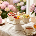 Zerodeko 8 Pcs Gelatin Molds Flower Shape Baking Moulds Jelly Cake Molds Versatile for Baking Freezing,3.14X3.14X1.97in