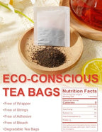TeeLux Earl Grey Tea Bags, Premium Black Tea Blended with Natural Bergamot Flavor, Refreshing & Mellow Taste, Enjoy Hot or Iced, 100 Count