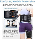 Hip Knee Ankle Foot Orthosis, Knee Support Brace Adjustable Knee Orthosis Arthritis, Fixed Thigh Knee Joint Ankle Foot, Adjustable Full Leg Stabilizer Knee Orthosis Splin,Black-S