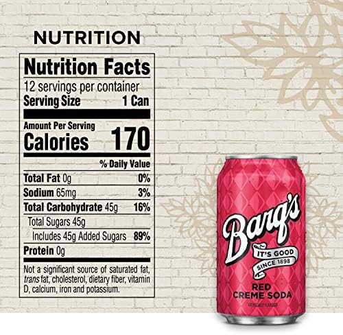 Barq's Red Creme Soda Soft Drink, 12 Fl Oz, 36 Pack, Red Creme, 12 Fl Oz () , 12 Fl Oz (Pack of 1)