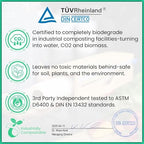 Compostable Plastic Wrap for Food - Bulk Roll 400 Sq Ft – ASTM D6400 Certified Refill Roll – Durable, Food Safe