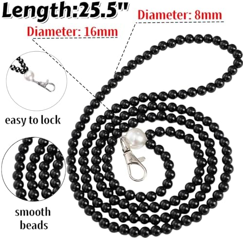 Goaste 3 Pieces Dress Zipper Helper, 25.5" Dress Zipper Puller with Clip, Beaded Zip Pull Assistant Chain, Back Zip Puller Aid Tool for Long Dresses, Boots, Elderly, Zipping Up Down Dress by Yourself