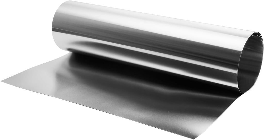 430 Stainless Steel Foil Roll, 0.1mm x 300mm x 1M Stainless Steel Sheet, Metal Foil for Crafts, Electronic Equipment, Industry Machinery, Hardware