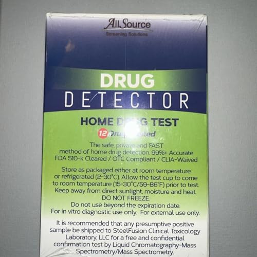 Drug Detector 12 Panel Urine Drug Test with Free Lab Confirmation