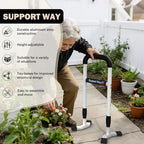 Stand Assist Aid Plus, 20-26.8" Adjustable Steel Standing Aid for Seniors & Elderly, Lift Assist Device to Get Up from Floor, Kneeling, or Low Seats,White