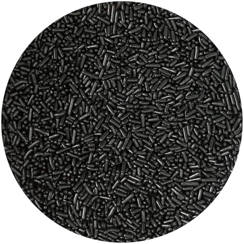 Black Sprinkles Jimmies 11.28 oz, Black Sprinkles For Cake Decorating, Cake Sprinkles, Sprinkles For Baking, Ice Cream & More, The Hampton Candy Company