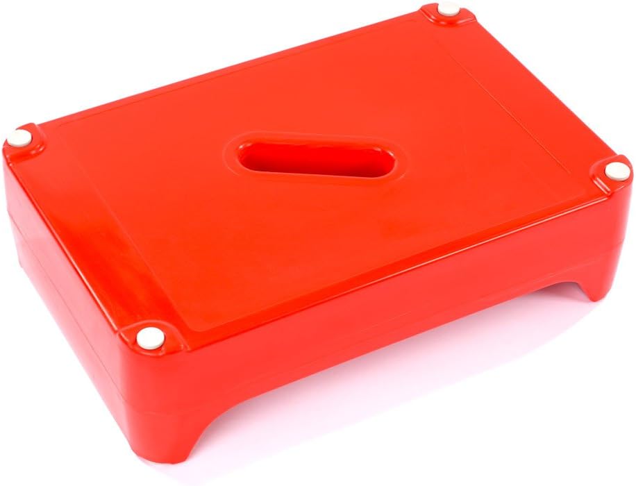 NRS Healthcare Red Bath Step Reversible for Two Height Options