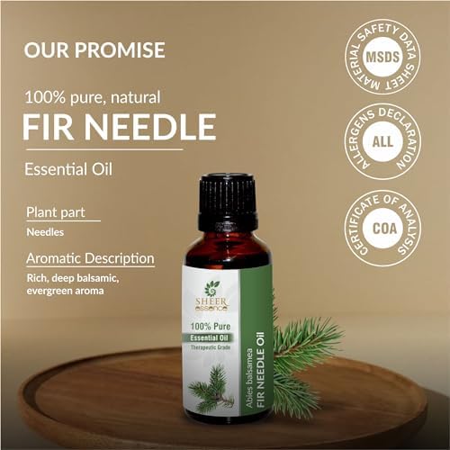 Pure Balsam Fir Needle Oil -(Abies Balsamea)- Essential Oil 100% Pure Natural Undiluted Uncut Therapeutic Grade Oil 0.33 FL.OZ
