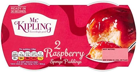 Mr Kipling Sponge Pudding Raspberry - Pack of 2
