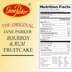 Jane Parker Fruitcake Bourbon & Rum Fruit Cake 1 Pound (16 Ounce) Loaf in a Box -Holiday-Christmas Cake-The Best Fruitcake You Can Buy