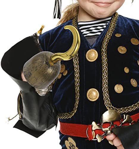 Captain Pirate Hook Costume - Plastic Hooks Pirate Party Set for Halloween Decoration & Cosplay