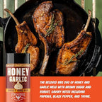 Fire & Smoke Society Honey Garlic BBQ Rub | Seasonings and Rubs for Smoking and Grilling | Pulled Pork Ribs Chicken, Burgers, Dry BBQ Rubs Spices | Honey Garlic, Brown | M 6.5 oz