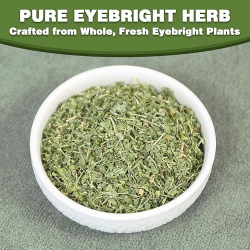 TEARELAE - Eyebright Herb - Pure Natural Eufrasia - Dried Euphrasia Officinalis Herbal Tea - Cut & Sifted - Loose Leaf - Caffeine-Free - Rich in Antioxidants - 2oz/57g
