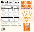 Moon Cheese Variety Pack, Cheddar, Gouda & Pepper Jack, Crunchy, Protein-Rich Cheese Snack, Gluten Free, Keto Friendly, 100% Real Cheese, 2 Ounce (Pack of 3)