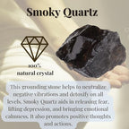 XIANNVXI Smoky Quartz 1.8-2.2" Large Raw Crystals and Healing Stones Natural Rough Crystal Rocks for Decor Gifts Tumbling Cabbing Polishing Fountain Rocks 1PCS