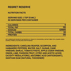 Elijah's Xtreme Regret Reserve Hot Sauce - Carolina Reaper, Trinidad Scorpion, and Habanero Pepper - 5oz bottle contains 70% of the hottest peppers in the world