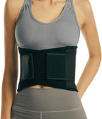 B2U Back/Lumbar Support Brace - Back Belt Support Brace - Adjustable - Lower Back Brace with Lumbar Pad - Lower Back Pain Relief - UNISEX - Check size chart (FEM BLACK, Medium)