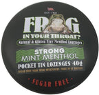 Simpkins Sugar Free Frog in Your Throat Strong Mint Menthol & Strong Blackcurrant Pocket tin Lozenges 8 x 40g TINS
