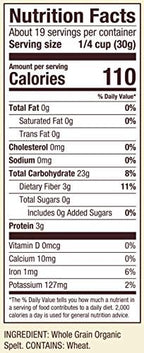 Bob's Red Mill Organic Spelt Flour, 20oz (Pack of 4) - Non GMO, Whole Grain, Vegan, Kosher