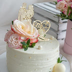 Jaciya Wedding Cake Topper Rhinestone Metal Mr and Mrs Cake Topper Wedding Bride and Groom Bridal Shower Cake Decorations