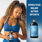 8 oz - Relief & Relax Sore Muscle Massage Oil with 100% Pure Arnica, Lavender & Rosemary Oils - Soothes Muscles & Joint with Relaxing Massage Oil for Massage Therapy