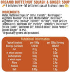 Free & Easy Free From Dairy Free Organic Butternut Squash & Ginger Soup 400g