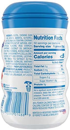 Mentos Sugar-Free Chewing Gum, Fresh Mint Flavor, Winter Edition Snowman Bottle, Holiday Stocking Stuffer, Secret Santa, 50 Count (Pack of 4)