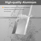 36” Aluminum Floor Transition Threshold Strip, Bridge The Height Gap Between 0.7 to 1.6 inches for Doorway Ramp Tiles Laminate Planks (Brown, 35.4“x4”)