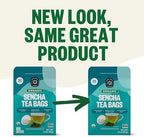 FGO Organic Japanese Sencha Green Tea, 20 Count, Eco-Conscious Tea Bags, Resealable Bag, Packaging May Vary (Pack of 1)
