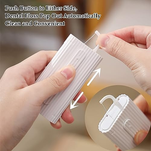 Dental Floss Picks-LIAMOSS Flossers with Floss Dispenser,No-Break & No-Shard Adults Toothpicks Sticks 120 Count,The Best Dental Oral Care,Perfect Portable Floss Case Clean Teeth,for Home or Travel