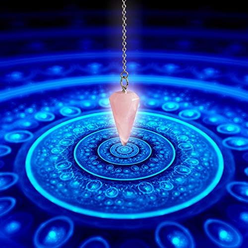 Polar Jade Pendulum Made of Natural Gemstone Crystals for Dowsing Divination Chakra Reiki. Pointed with Chain and Jewelry Pouch