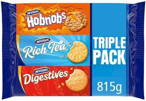 McVitie's Selection Triple Pack The Original Digestive Rich Tea & HobNob 815g Pack in a Premier Life Store Box