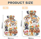 Watercolor Cute Funny Dogs Classic Hot Water Bottle with Cover 1L Hot Water Bag Hot Water Bed Warmer for Tummy Cramps Neck and Shoulder Waist Pain Relief