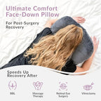 Zomaple Face Down Pillow After Eye Surgery – Memory Foam, Washable Cover, & Ventilated Design – Facedown Pillow for Sleeping, BBL Equipment, Retinal & Vitrectomy Recovery