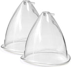 1 Pair Vacuum Cups:80,90,120,150,180,210 ML Extra-Large Butt Suction Cup Vacuum Therapy Cupping Machine Accessories for Buttocks Bigger and Breast Lifting (Y-Hose Not Included) (150ml)