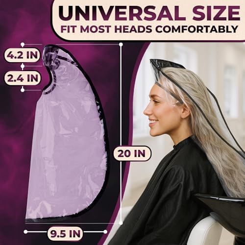 Hair Funnel for Washing Hair for Elderly – Shampoo Cape with Waterproof PVC Build 20"x9.5" for Upright Sink Washing & No-Rinse Care – Shampoo Caps no Rinse for Gentle Bedridden Support & Home Use