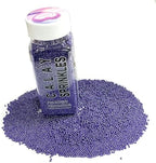 Homipooty Nonpareils Sprinkles Edible Purple Pearl Sugar Sprinkles 110g/3.88oz 2mm Mini Purple Pearls Baking Cakes Cupcake Topper and Cake Decorations for Valentines Day Halloween Christmas