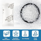 MakMeFre 10Gram(100Packets) Food Grade Moisture Absorbers Silica Gel Packs Desiccant for Moisture Storage Control