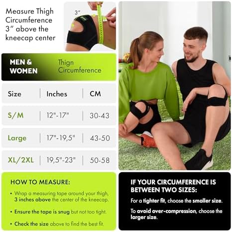 GARNO Knee Brace Plus Size, Dual Patella Tendon Support Strap, Adjustable Neoprene Stabilizer for Meniscus Tear, Arthritis, Tendonitis, MCL, ACL, Pain Relief, Recovery, Running, Men & Women; XL /2XL