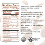 USDA Organic Almond Butter, 14 oz – No Palm Oil, No Sugar Added Almond Nut Butter – 2x the Antioxidants and Vitamin B Versus Other Nut Butter – First Regenerative Organic Certified (Crunchy)