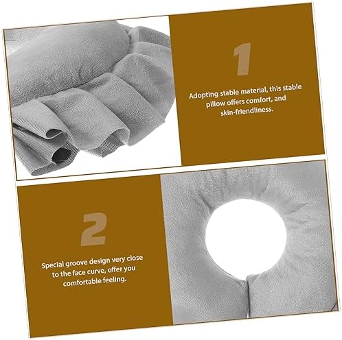 Angoily Face Massage Pillow Reusable Spa Face Cushion for Comfortable and Neck Support for Beauty Salons and Home Use Easy to Clean Massage Headrest