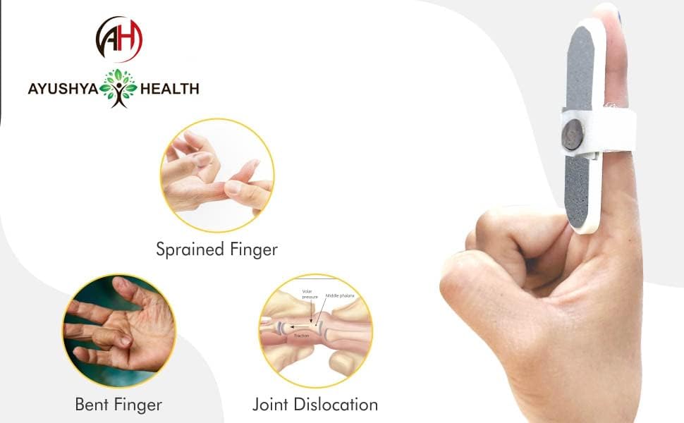 Mallet Finger Splint 1Pc, Foam splint for Deformity and Post-Surgical Care, Universal Size Fingertip protector Splint Support Brace for Broken Fingers