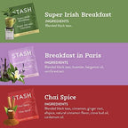 STASH Black Tea Variety Pack – Caffeinated, 6 Boxes of 18-20 Tea Bags Each – Orange Spice, Peach, Double Bergamot Earl Grey, Chai Spice, Super Irish Breakfast & Breakfast in Paris