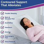 Ebung Body Positioner - Premium Memory Foam Wedge Pillow for Sleeping, Sitting, Snoring, Heartburn Relief, Pregnancy, TV, Reading, Backrest, Leg Rest