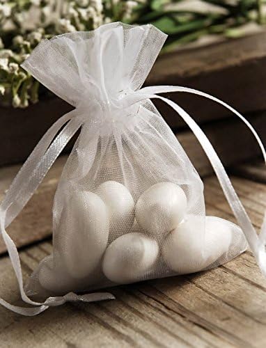 Sconza Jordan Almonds | White Candy Coated California Almonds | Wedding, Bridal and Baby Shower Snack | Made in the USA | Pack of 1 (16 Ounce)