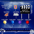 JeVenis 27 PCS Friend Cake Topper Friend Party Decorations Friend Birthday Decorations Balls Cake Topper